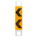 Chevron Delineators Coreflute to suit T-Top Bollards (Slip over Bollard)