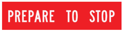 Victoria Multi Message Sign 600 x 600mm Class 1 Reflective - Prepare To Stop