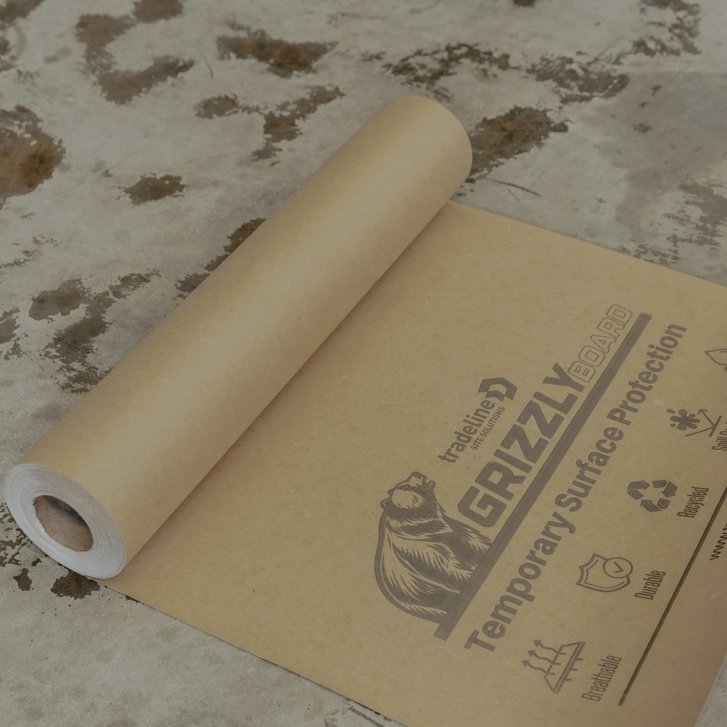 Grizzly Board Floor Protection 820mm x 30.48m (Medium Tough)