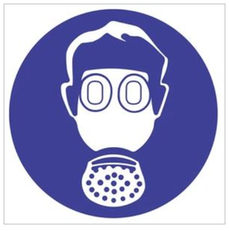 [STICK109] 200mm Round Sticker - Respirator