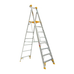 [PLAT8AL] Aluminium Platform Step Ladder 2400mm - 150kg Rated