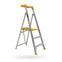 [PLAT3AL] Aluminium Platform Step Ladder 860mm - 150kg Rated