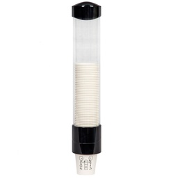 [CUPDISP-6OZ] BLACK Cup Dispenser 420mmH Incl Fixing Bracket &amp; Screws - Suits 6oz cups 
