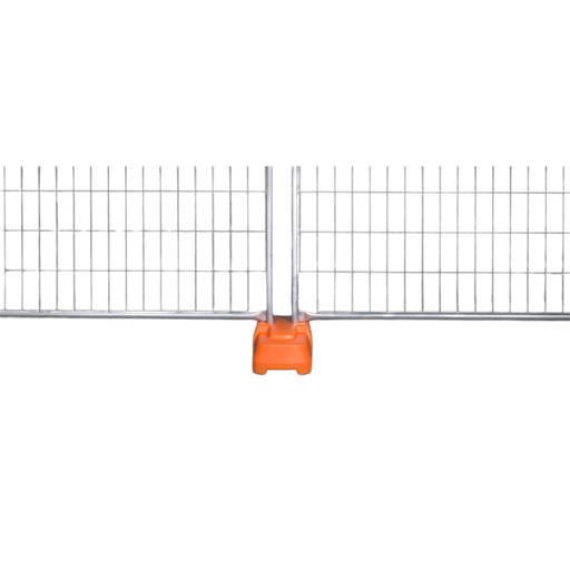 [TEMPFENCEFEET] Blowmoulded Concrete Filled Block Orange 20kg - for Temporary Fence