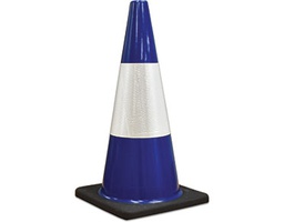 [TCONE45RE-BL] Blue Traffic Cone 450mm w/- Reflective Band 