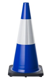 [TCONE70RE-BL] Blue Traffic Cone 700mm w/- Reflective Band 
