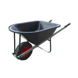 [BARROWPL6] Builders Wheelbarrow, Poly Tray, Wide Wheel