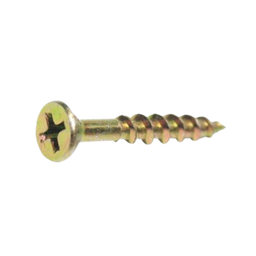 [SWCB840YZ] Chipboard Screws 8g x 40mm - Phillips - Yellow Zinc
