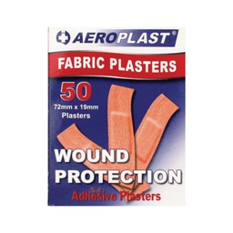 [FSTAID1] Fabric Plasters/Bandaid- 72 x 19mm - Pack 50