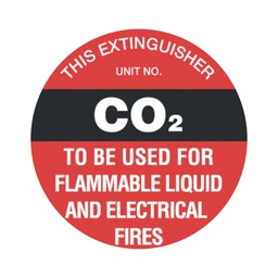 [FRL04P] Fire Extinguisher 200mm Poly Sign - CO2