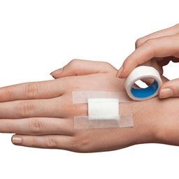 [FRT002] First Aid Paper Bandage Tape Hypo-Allergenic, White - 2.5cm x 5m