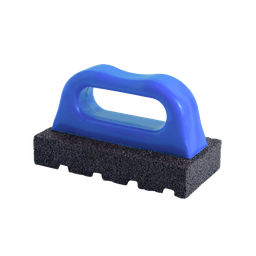 [RUBRKSQ20] Fluted Concrete Rub Brick w/- Handle - Coarse 20 Grit