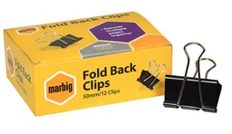 [FOLDBACK51] Fold Back Clip - 51mm (Box of 12) - Medium