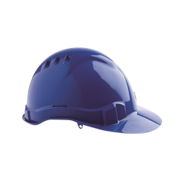 [HARDHAT-B] Hard Hat - Vented with adjustable harness - Blue