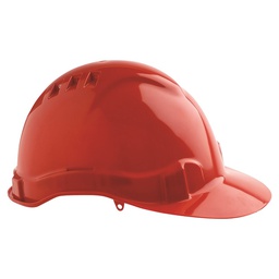 [HARDHAT-R] Hard Hat - Vented with adjustable harness - Red
