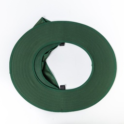 [COTTONBRIM-G] Hard Hat Cotton Brim w/- neck flap - GREEN