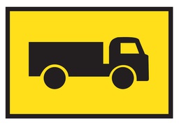 [SIGNT2-25] Metal Sign Boxed Edge 900 x 600mm - Truck
