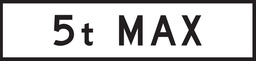 QLD Multi Message 1200 x 300mm Class 1 Reflective - 5t Max