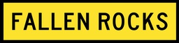 QLD Multi Message 1200 x 300mm Class 1 Reflective - Fallen Rocks