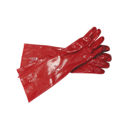 [GLVCHEML27] PVC Gloves Chemical 270mm Red