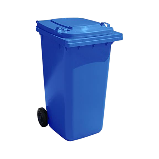 [BIN120BL] Plastic Wheelie Bin - 120 Litre - Blue