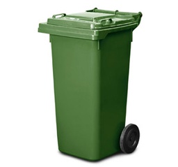 [BIN120G] Plastic Wheelie Bin - 120 Litre - Green