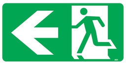 [SIGNA51C] Running Man Sign 350 x 180 Corflute (Left Arrow)
