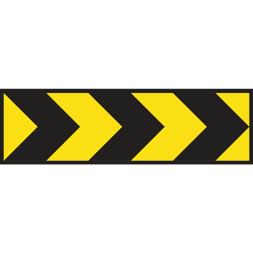 [SIGNT5-4] Boxed Edge Sign Metal Class 1W Reflective 1500 x 450mm - Directional Arrows