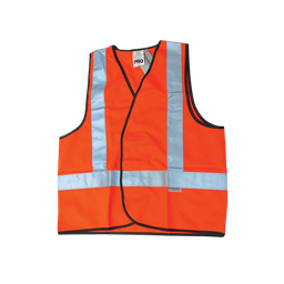 [VEST-O-M] Safety Vest Hi Vis Fluro Orange (Day Use) Size - Medium