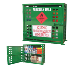 [AEROSOL60] Green Aerosol Storage Cage 2 Storage Level Up to 60 Cans