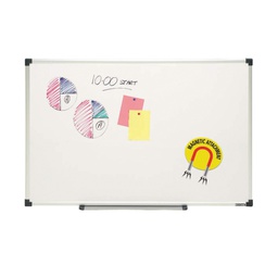 [WHITEBOARD1512] Whiteboard Magnetic 1500 x 1200mm w/- Alum Frame