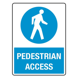 [SIGNPED] Safety Sign 600 x 450mm - Pedestrian Access
