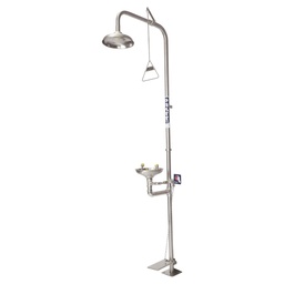 [EYESHOWER] Combination 304SS Shower with Eye Wash, Bowl and Foot Treadle