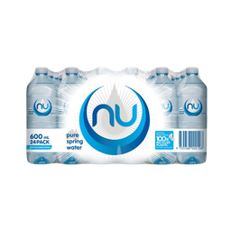 [WATER600NU] Nu Pure Water 600ml (Pack of 24)