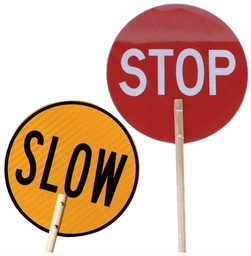 [STOPBAT-W] Stop/Slow Bat - w/ Wooden Handle