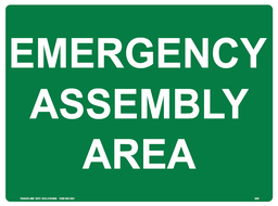 Safety Sign 600 x 450mm - Emergency Assembly Area