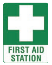 Safety Sign 600 x 450mm - First Aid Station