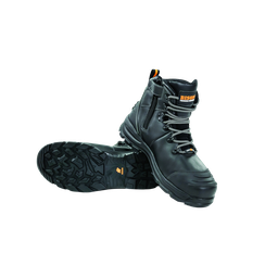 XT Zip Side Lace Up Safety Boot Black