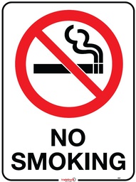 Safety Sign 600 x 450mm - NO SMOKING