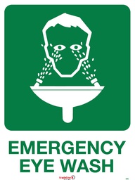 Emergency Eyewash Sign - 600 x 450mm