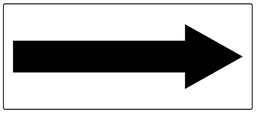 Safety Sign 450 x 200mm Corflute - Directional Arrow