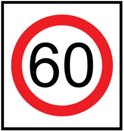 Victoria Multi Message Sign 600 x 600mm Class 1 Reflective- 60km