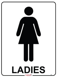 Safety Sign 300 x 225mm Coreflute - Ladies