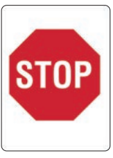 Safety Sign 600 x 450mm - Stop