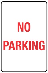 Safety Sign 450 x 300mm Coreflute - NO PARKING