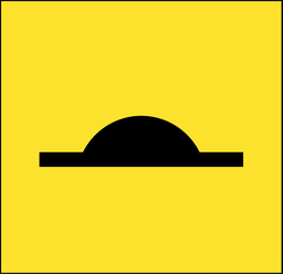 QLD Multi Message 600 x 600mm Class 1 Reflective - Speed Hump Sign