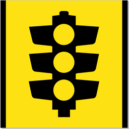 Victoria Multi Message 600 x 600mm Class 1 Reflective - Traffic Signals (Symbol)