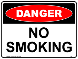 Safety Sign 600 x 450mm - DANGER no smoking