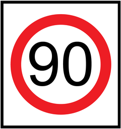 Victoria Multi Message Sign 600 x 600mm Class 1 Reflective - 90km