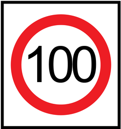 Victoria Multi Message Sign 600 x 600mm Class 1 Reflective - 100km